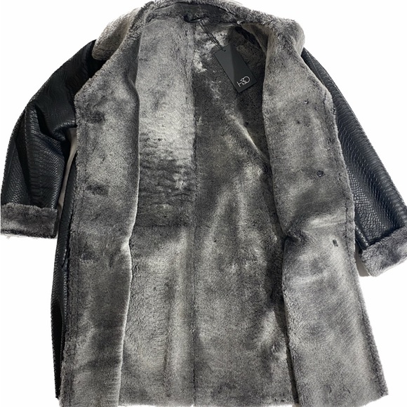 🔥HIDESOCEIETY 100% GENUINE SHEARLING COAT. GENUINE REAL FUR COAT FROM SPAIN - Picture 5 of 14